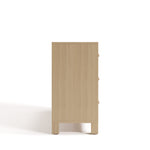 California driftwood 6 drawer dresser side view