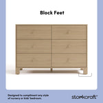 California driftwood 6 drawer dresser style callout