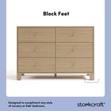 California driftwood 6 drawer dresser style callout