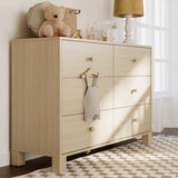 6 Drawer Dresser in a nursery (Driftwood)