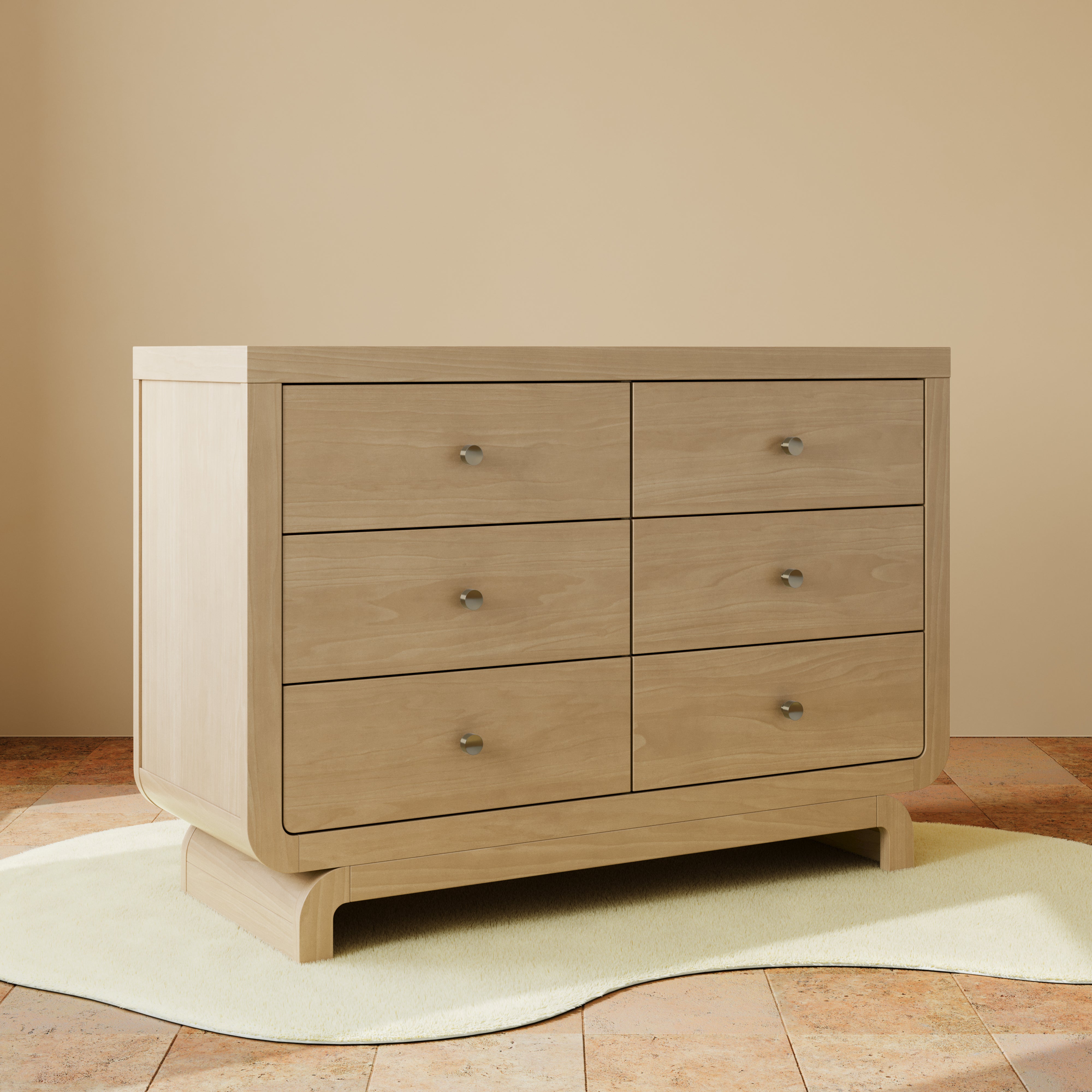 Santorini driftwood 6 drawer dresser in nursery