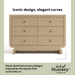 Santorini driftwood 6 drawer dresser style callout