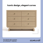 Santorini driftwood 6 drawer double dresser style callout