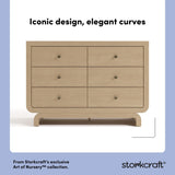 Santorini driftwood 6 drawer double dresser style callout