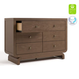 Santorini hazelnut 6 drawer dresser with GGG and PTPA logos on top right