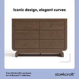 Santorini hazelnut 6 drawer double dresser style callout