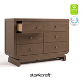 Santorini hazelnut 6 drawer double dresser with GGG and PTPA logos on top right
