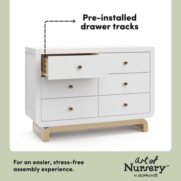 storkcraft dresser Storkcraft Malta 6 Drawer Dresser