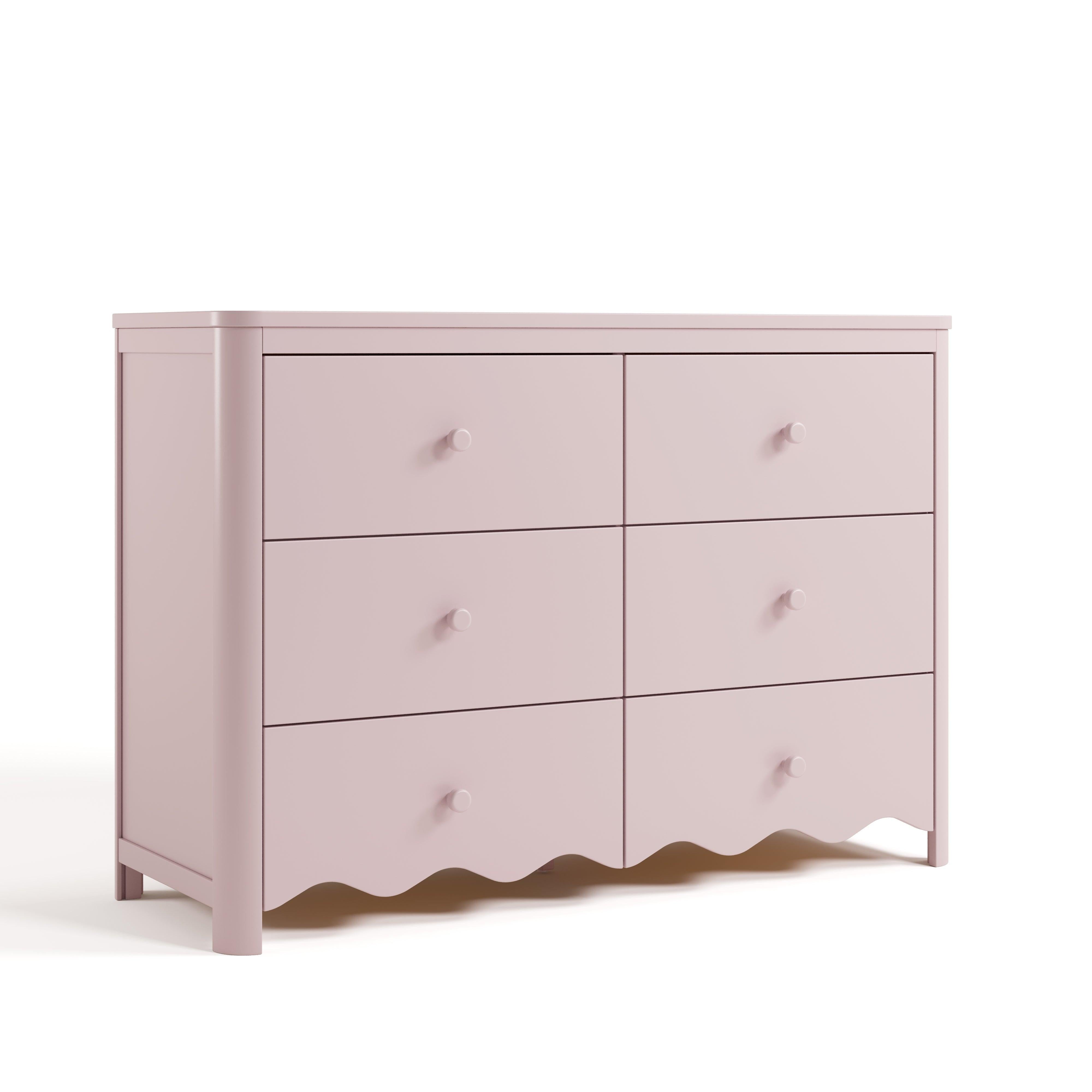 pink scalloped dresser Casablanca® 6 Drawer Dresser