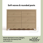 Casablanca driftwood 6 drawer dresser style callout