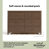 Casablanca hazelnut 6 drawer dresser style callout