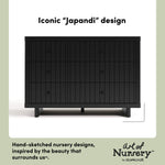 Kyoto black 6 drawer dresser style callout