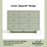 Kyoto sage 6 drawer dresser style callout