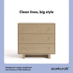 Texas driftwood 3 drawer chest with changing topper style callout