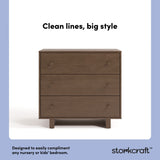 Texas hazelnut 3 drawer chest with changing topper style callout