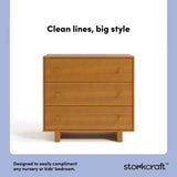 Texas almond 3 drawer chest with changing topper style callout