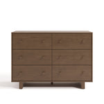 Texas hazelnut 6 drawer dresser front view