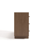 Texas hazelnut 6 drawer dresser side view