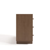Texas hazelnut 6 drawer dresser side view