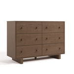 Texas hazelnut 6 drawer dresser angle view