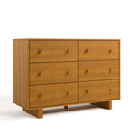 Texas almond 6 drawer dresser angle view