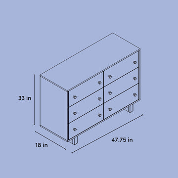 cinderella prom dress Texas 6 Drawer Dresser