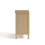 Rio driftwood 3 drawer chest with changing topper side view