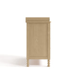 Rio driftwood 3 drawer chest with changing topper side view