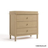 Storkcraft Rio 3 Drawer Chest with Removable Changing Table Topper in Driftwood