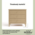 Rio driftwood 3 drawer chest with changing topper style callout