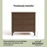 Rio hazelnut 3 drawer chest with changing topper style callout