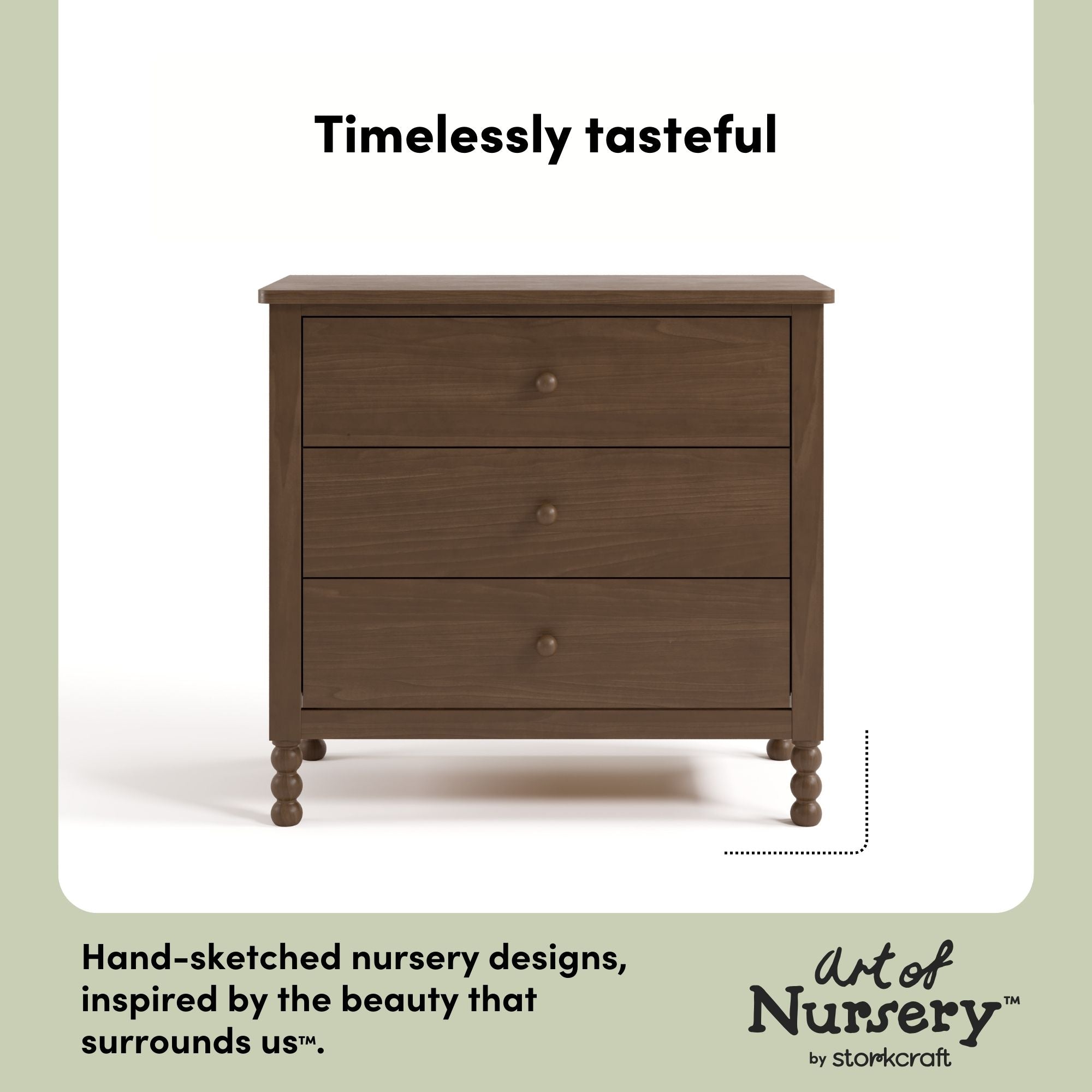 Rio hazelnut 3 drawer chest with changing topper style callout