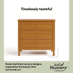 Rio almond 3 drawer chest with changing topper style callout