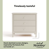 Rio frosted oat 3 drawer chest with changing topper style callout