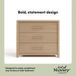 Malta driftwood 3 drawer chest with changing topper style callout