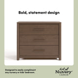 Malta hazelnut 3 drawer chest with changing topper style callout