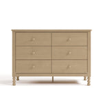 Rio driftwood 6 drawer dresser front view