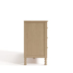 Rio driftwood 6 drawer dresser side view