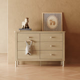 Rio driftwood 6 drawer dresser in a nursery