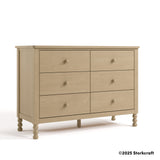Storkcraft Rio 6 Drawer Dresser in Driftwood