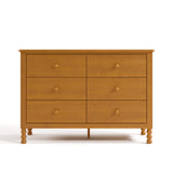 Rio almond 6 drawer dresser front view