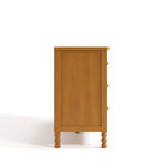 Rio almond 6 drawer dresser side view