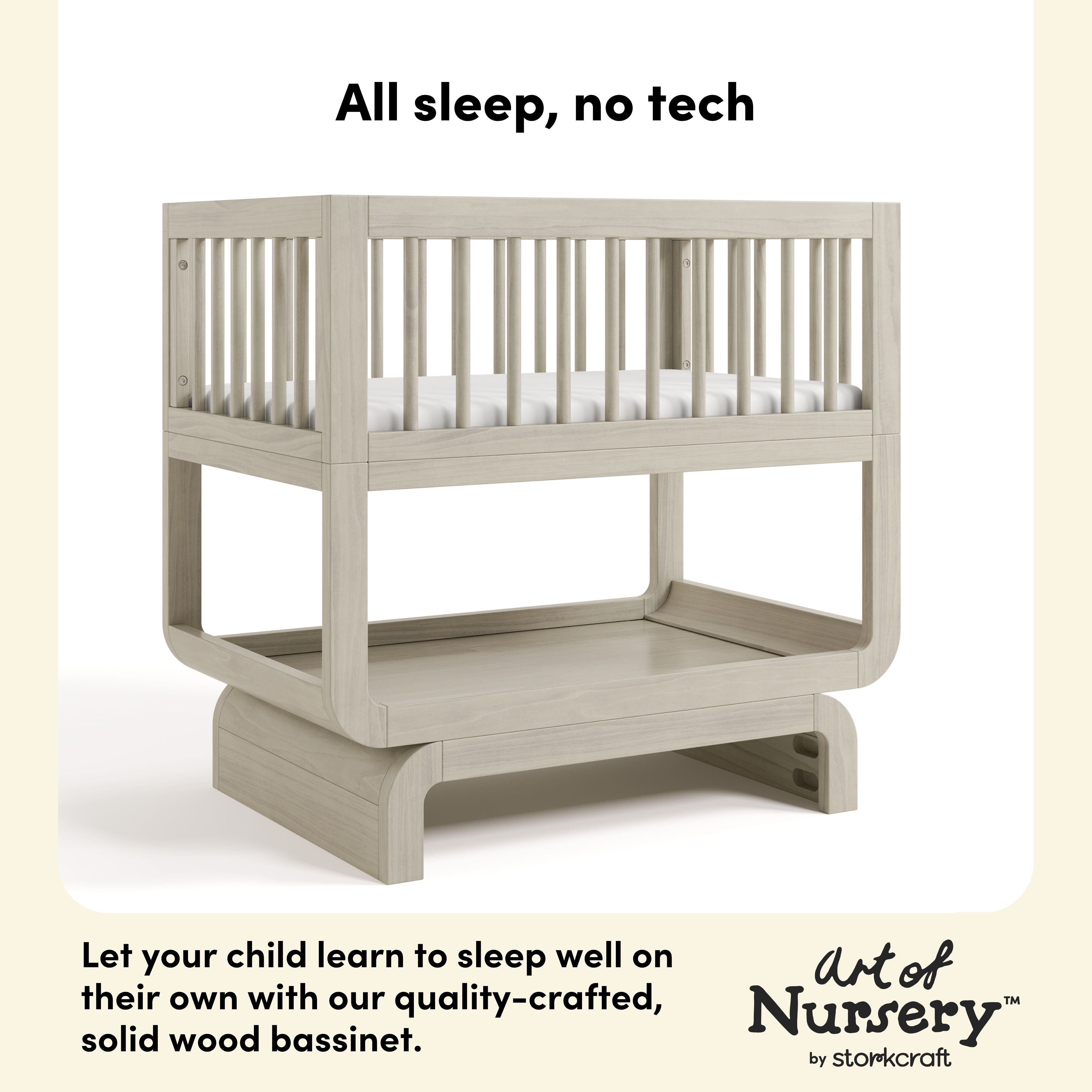 Santorini Bassinet in London Fog callout image