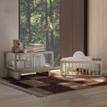Santorini Bassinet in London Fog conversion lifestyle image