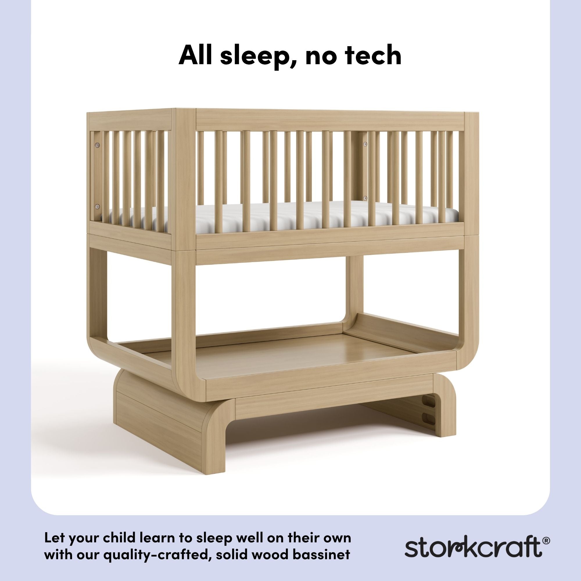 Santorini driftwood bassinet quality crafted callout