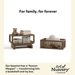 Santorini hazelnut bassinet conversion callout