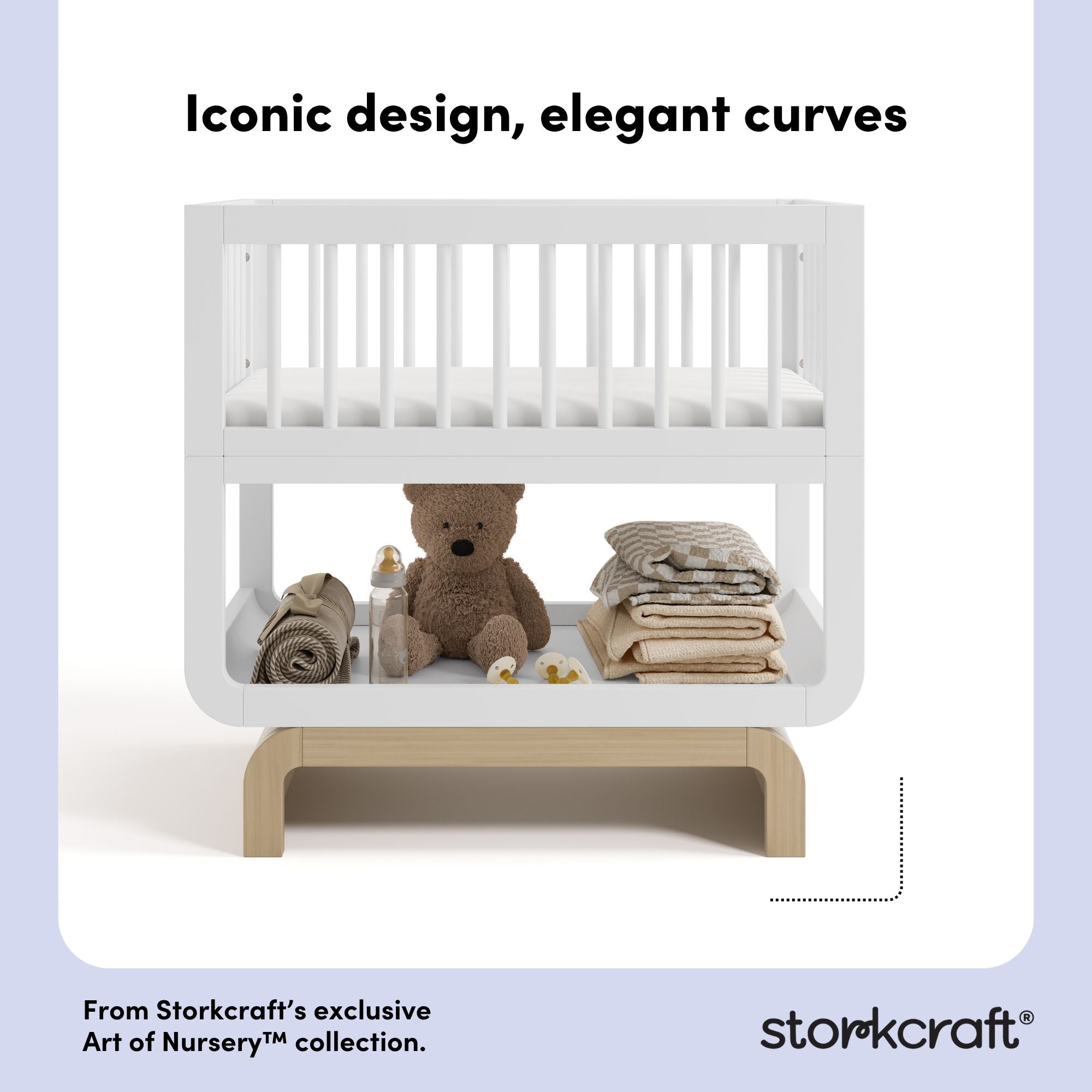 Santorini white with driftwood bassinet style callout