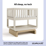 Santorini frosted oat with driftwood bassinet quality crafted callout
