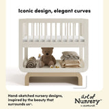 Santorini frosted oat with driftwood bassinet style callout