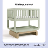 Santorini sage with driftwood bassinet quality crafted callout